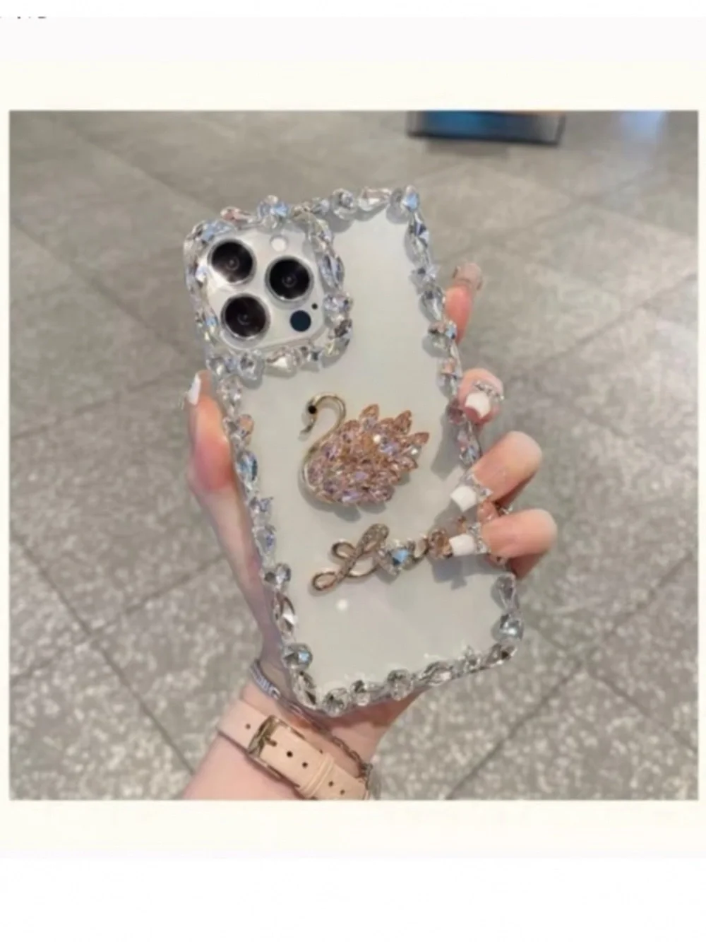 2 items.iphone 13 Luxury Bling rhinestones Case, cute case
